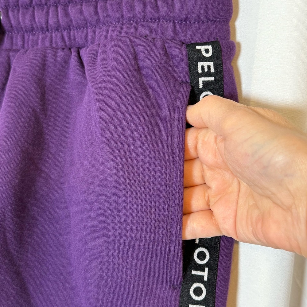 Peloton Uptown Vibe Logo Athletic Shorts Purple NWT Womens Small - Picture 5 of 8